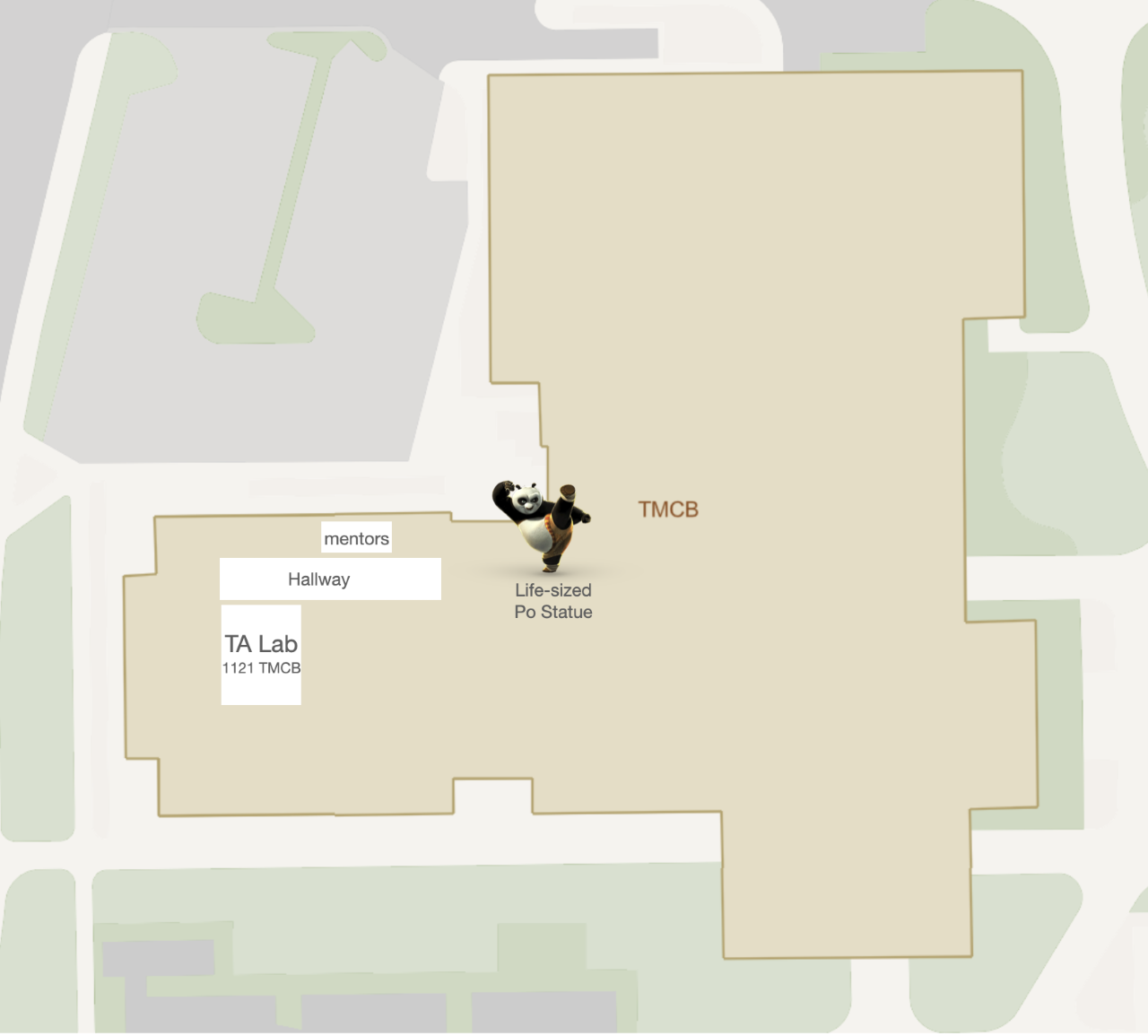 TMCB Map with Po statue reference.