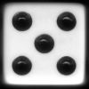 5 on a die